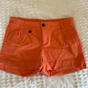 Banana Republic orange shorts size 4